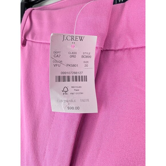 J Crew Pant Womens 20W Pink Kallie Pant - Picture 2 of 9